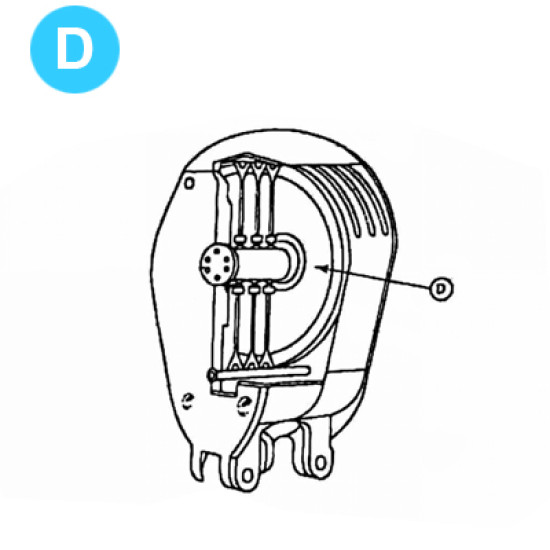 item#D McKissick Style Traveling Block Series 80 Well Service Sheave Series 80 McKissick Style image