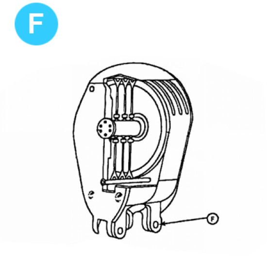 item#F McKissick Style Traveling Block Series 80 Well Service Lower Bail image