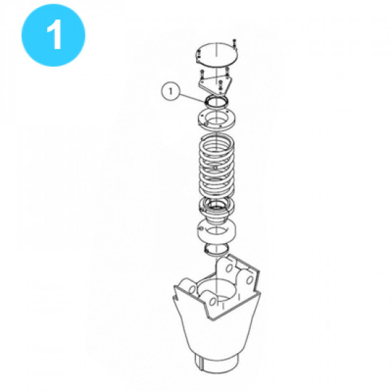 item#1 Oil Country Style Traveling Block Series 70 Well Service Retaining Ring, Hook Oil Country Style Series 70 Blocks image
