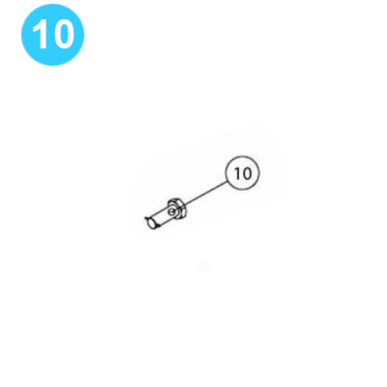 item#10 Oil Country Style Traveling Block Series 70 Well Service Upper Arm Bolt image