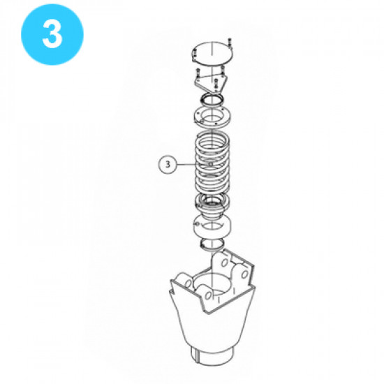 item#3 Oil Country Style Traveling Block Series 70 Well Service Spring image