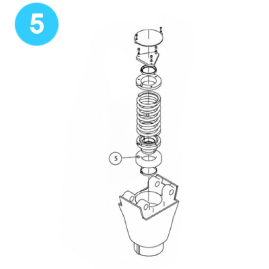 item#5 Oil Country Style Traveling Block Series 70 Well Service Thrust Bearing Oil Country Style Series 70 Blocks image