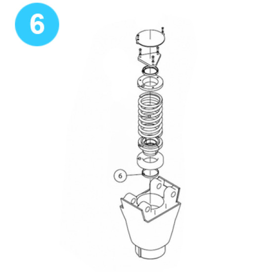 item#6 Oil Country Style Traveling Block Series 70 Well Service Case Bushing Oil Country Style Series 70 Blocks image