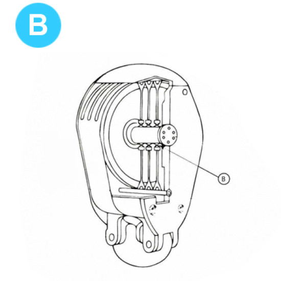 item#B Oil Country Style Traveling Block Series 70 Well Service Sheave Bearing image