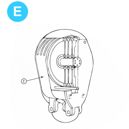 item#E Oil Country Style Traveling Block Series 70 Well Service Sheave Oil Country Style Series 70 Blocks image