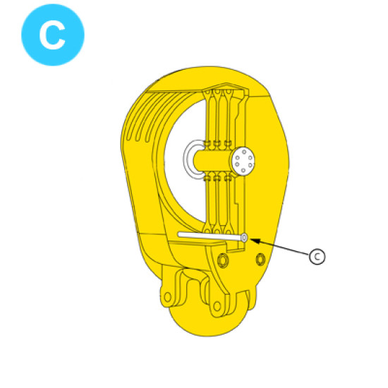 item#C Traveling Block - Continental Emsco Style Tie Bolt Continental Emsco Style Parts image