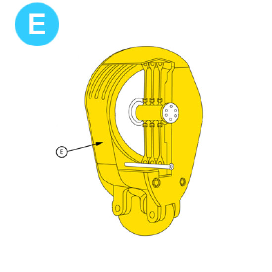 item#E Traveling Block - Dreco Style Sheave Dreco Style Blocks Parts image