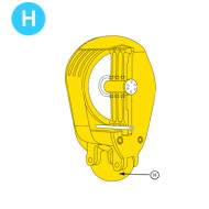 item#H Traveling Block - American Block Style Lower Bail