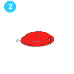 item#2 1-1/2" Full Flow Air Operated Regulator Diaphragm Cover item#2 1-1/2" Full Flow Air Operated Regulator Diaphragm Cover