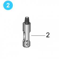 item#2 Casing Size 4-1/2" (9.5 - 12.6 lbs) Knuckle Joint Casing Swab Mandrel Guiberson Style Mandrel Sub item#2 Casing Size 4-1/2" (9.5 - 12.6 lbs) Knuckle Joint Casing Swab Mandrel Guiberson Style Mandrel Sub