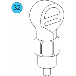 item#1 Manifold Pressure Gauge 6" Liquid Filled Back Mounted