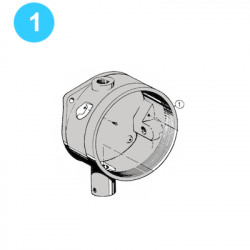 item#1 Electric Pressure Switch Housing, Explosion item#1 Electric Pressure Switch Housing, Explosion