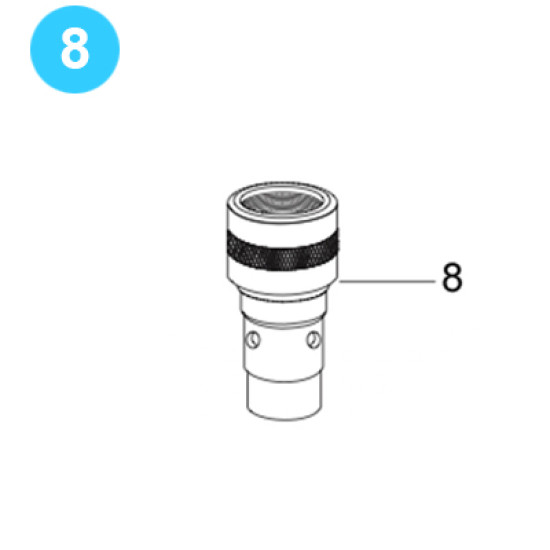 Showing image for item#8 Type C Releasing Attachment Field Connection: Top 2-3/8 in. EUE 8 Rd., Bottom 4-1/2 in. 8V Guiberson Style Upper Coupling item#8 Type C Releasing Attachment Field Connection: Top 2-3/8 in. EUE 8 Rd., Bottom 4-1/2 in. 8V Guiberson Style Upper Coupling image