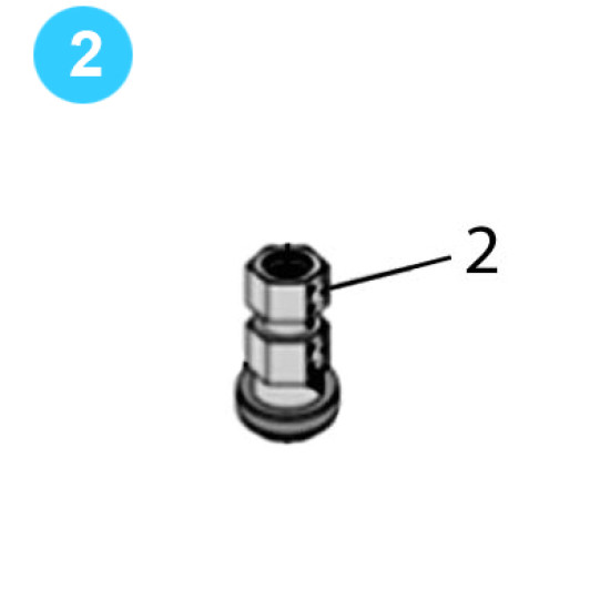 item#2 Oteco Style Gate Valve Model 72. 3 in. Stem Nut image