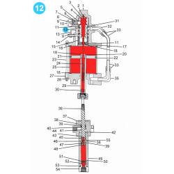 item#12 Air Operated Pump 50-1 Ratio 5-1/4" Valve O-Ring item#12 Air Operated Pump 50-1 Ratio 5-1/4" Valve O-Ring