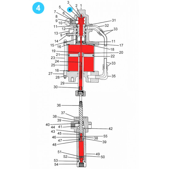 item#4 Air Operated Pump 50-1 Ratio 5-1/4
