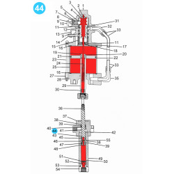 item#44 Air Operated Pump 50-1 Ratio 5-1/4" Piston Washer item#44 Air Operated Pump 50-1 Ratio 5-1/4" Piston Washer