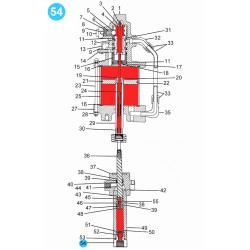 item#54 Air Operated Pump 50-1 Ratio 5-1/4" Foot Valve item#54 Air Operated Pump 50-1 Ratio 5-1/4" Foot Valve