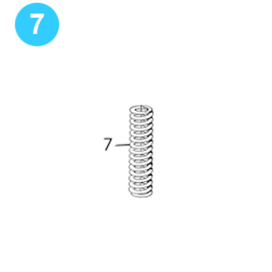 item#7 Air Pressure Switch Spring for 3000psi 7* Air Pressure Switch image