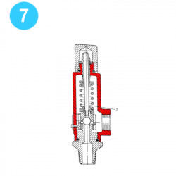 item#7 3/4" - 1200psi Hydraulic Relief Valve Valve Stem item#7 3/4" - 1200psi Hydraulic Relief Valve Valve Stem