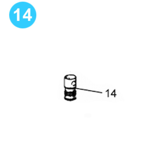 Showing image for item#14 Air Operated Pump, 60:1 Ratio, 7-3/8 item#14 Air Operated Pump, 60:1 Ratio, 7-3/8