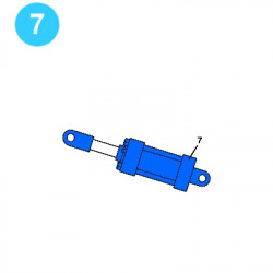 item#7 Eckel Style Backup 4-1/2" UHT Tri Grip Load Cell Type Cylinder, Hydraulic item#7 Eckel Style Backup 4-1/2" UHT Tri Grip Load Cell Type Cylinder, Hydraulic