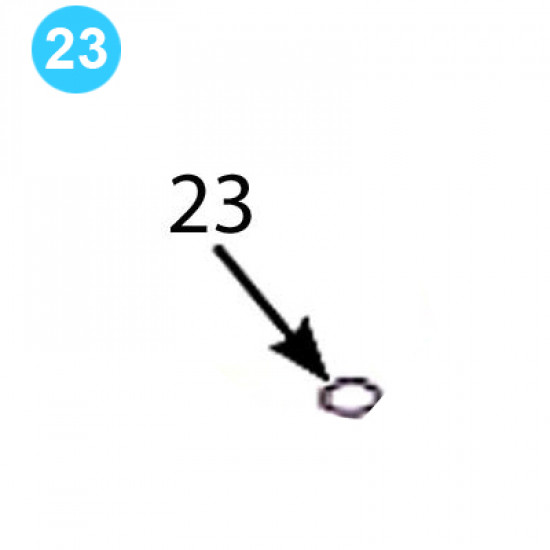 item#23 Demco Style Butterfly Valve Series NE-I - 12in Stem O-Ring NE-I Series 12