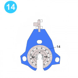 item#14 Eckel Style Backup 4-1/2" Hydra-Shift Cage Plate item#14 Eckel Style Backup 4-1/2" Hydra-Shift Cage Plate
