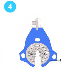item#4 Eckel Style Backup 4-1/2" Hydra-Shift Backup Plate