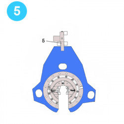 item#5 Eckel Style Backup 4-1/2" Hydra-Shift Load Cell  item#5 Eckel Style Backup 4-1/2" Hydra-Shift Load Cell