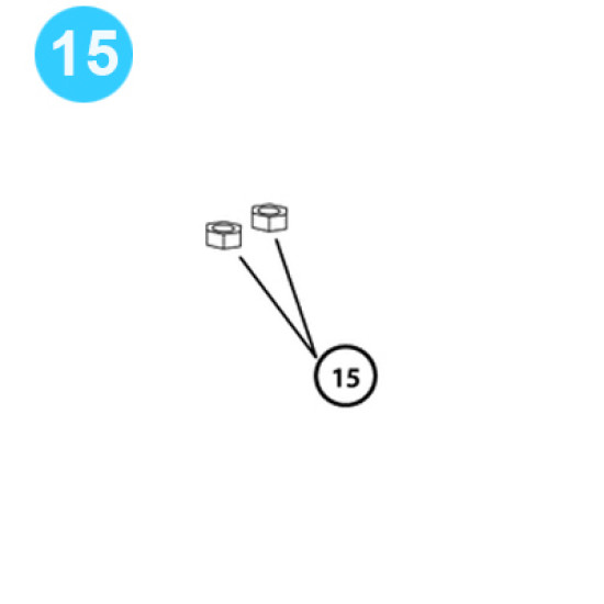item#15 Cavins Style Spider Model F Bolt-Nut f Cavins Style Spider Model F image