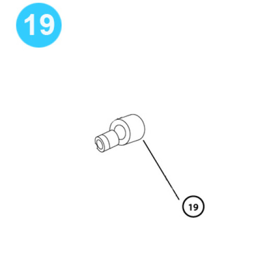 item#19 Cavins Style Spider Model F Grease Fitting Cavins Style Spider Model F image