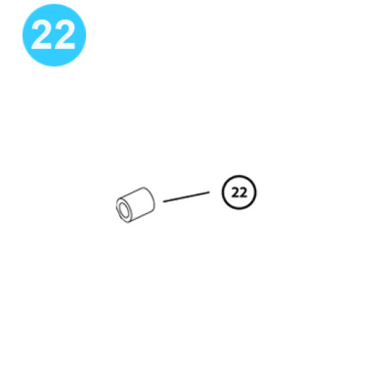 item#22 Cavins Style Spider Model F Shaft Bushing-Small Cavins Style Spider Model F image