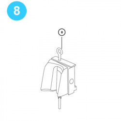 item#8 Cavins Style Spider Model F Eye Bolt f/Gate item#8 Cavins Style Spider Model F Eye Bolt f/Gate