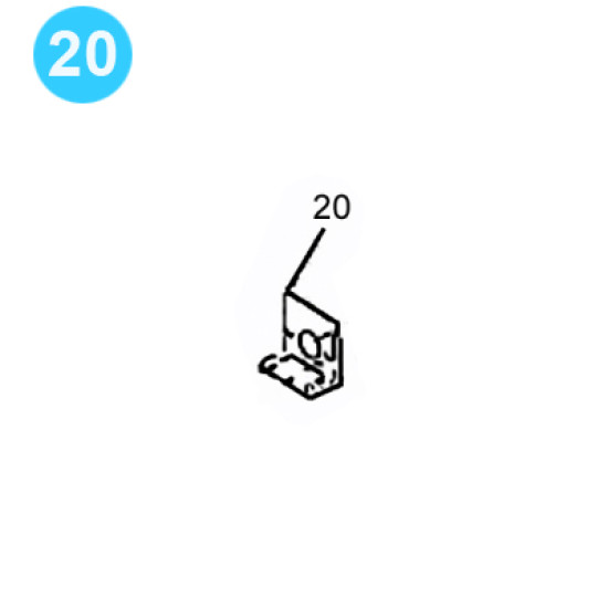 item#20 Wireline Unit (Surveyor) Model Bracket, Foot image