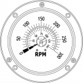 RPM Rotary Speed Gauge