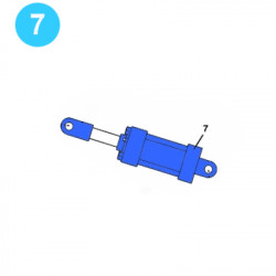 item#7 Eckel Style Backup 4-1/2" UHT Tri Grip Pressure Cylinder, Hydraulic item#7 Eckel Style Backup 4-1/2" UHT Tri Grip Pressure Cylinder, Hydraulic