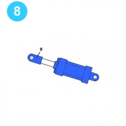 item#8 Eckel Style Backup 4-1/2" UHT Tri Grip Pressure Rod Eye item#8 Eckel Style Backup 4-1/2" UHT Tri Grip Pressure Rod Eye