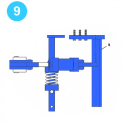 item#9 Eckel Style Backup 4-1/2" UHT Tri Grip Pressure Mounting Plate item#9 Eckel Style Backup 4-1/2" UHT Tri Grip Pressure Mounting Plate