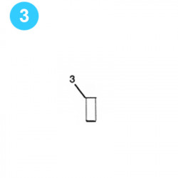 item#3 Eckel Style Backup 5-1/2" Standard Tri Grip Pivot Pin item#3 Eckel Style Backup 5-1/2" Standard Tri Grip Pivot Pin