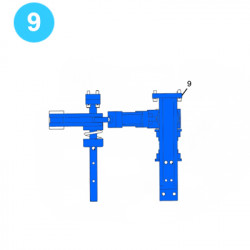 item#9 Eckel Style Backup 5-1/2" Standard Tri Grip Bracket Mounting item#9 Eckel Style Backup 5-1/2" Standard Tri Grip Bracket Mounting