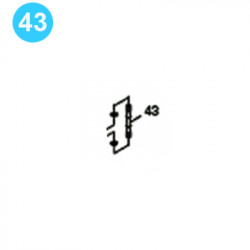 item#43 Eckel Style 4-1/2" UHT-13 Tong Dumbbell Door item#43 Eckel Style 4-1/2" UHT-13 Tong Dumbbell Door