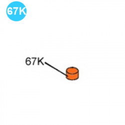 item#67K Eckel Style 4-1/2" UHT-13 Tong Bottom Idler