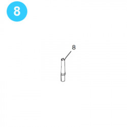 item#8 Eckel Style 5-1/2" STD 5-8 Plates Tong Backing Pin item#8 Eckel Style 5-1/2" STD 5-8 Plates Tong Backing Pin