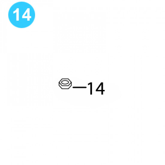 item#14 BJ Style RS Tubing Tong Frame Cover Nut, 5/8