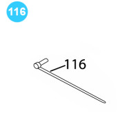 item#116 BJ Style RS Tubing Tong Throttle Rod Weldment, (Lever Style), "models RSX & CTSX only"