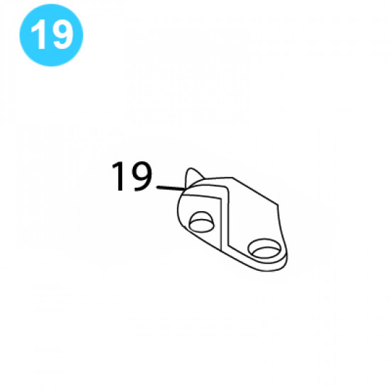 item#19 BJ Style RS Tubing Tong Guard, Bottom Half BJ Style RS Tubing Tong image