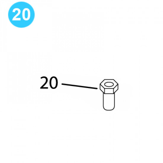item#20 BJ Style RS Tubing Tong Top Guard Nut BJ Style RS Tubing Tong image