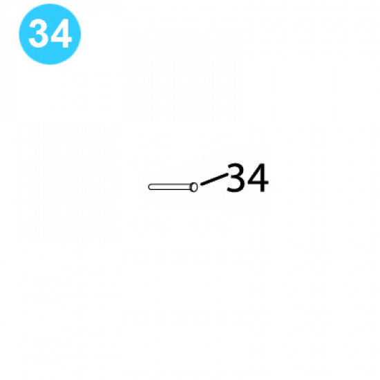 item#34 BJ Style BTS Tubing Tong Cotter Pin image