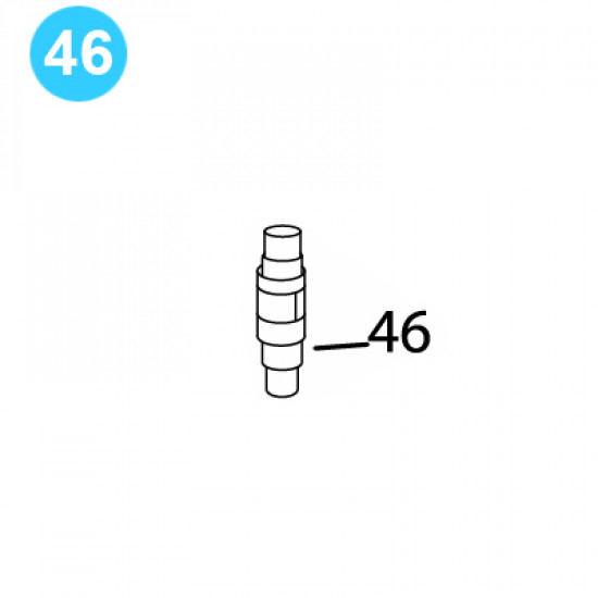 item#46 BJ Style BTS Tubing Tong Front Idler Roller Shaft Assembly BJ Style BTS Tubing Tong image